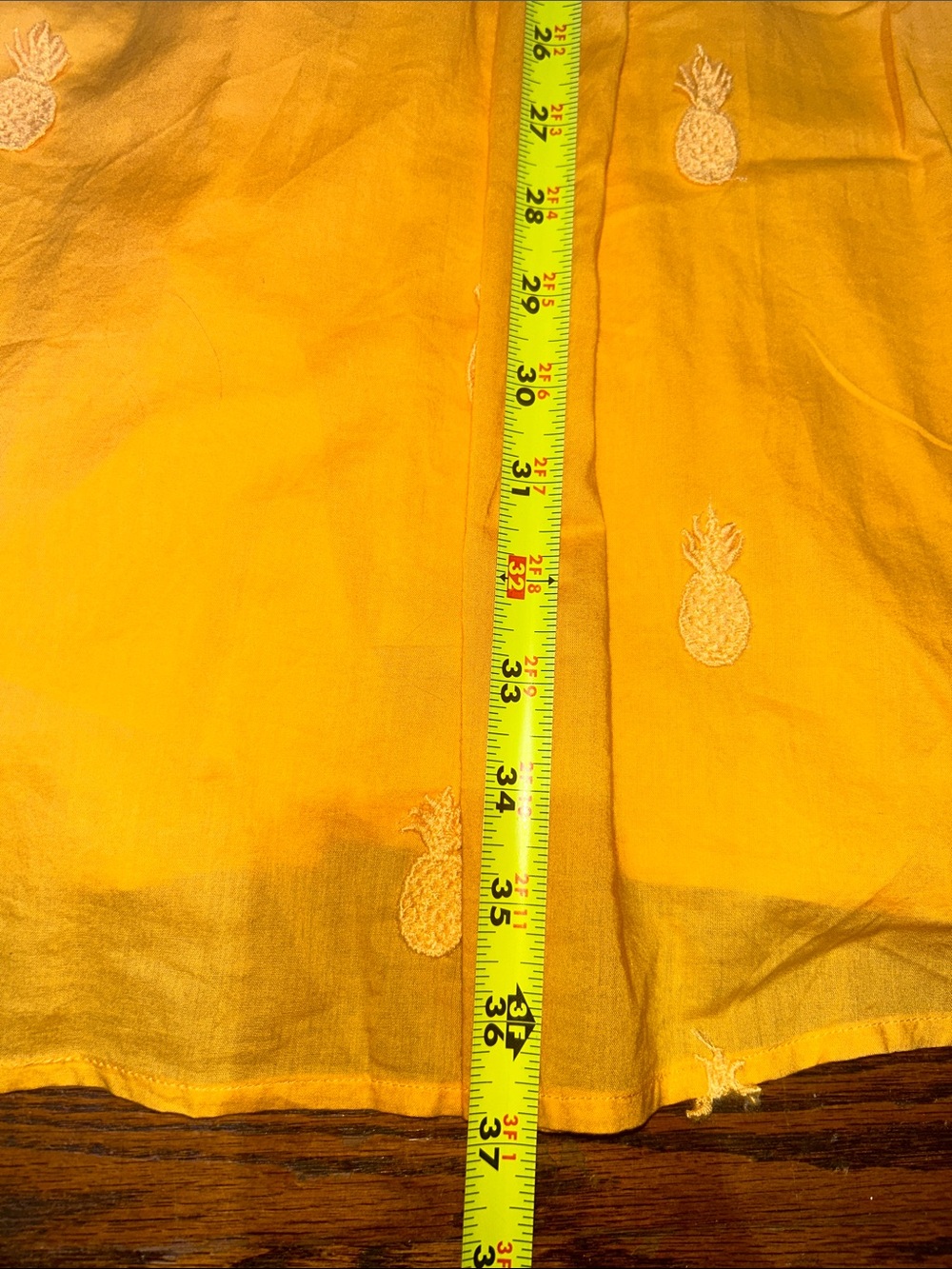 J. Crew Yellow Pineapple Embroidered Sleeveless Dress - Picture 5 of 7